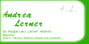 andrea lerner business card